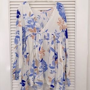 Free People Floral Tunic